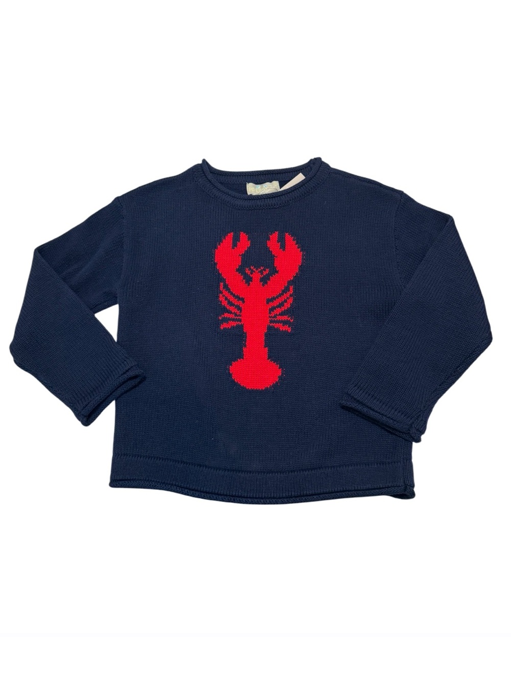 Piper & Posie Sweater with Red Lobster Motif